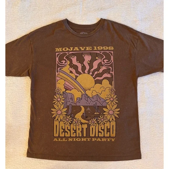 Mojave Desert Oversized Graphic Tee Vintage Brown XS. - Picture 7 of 7